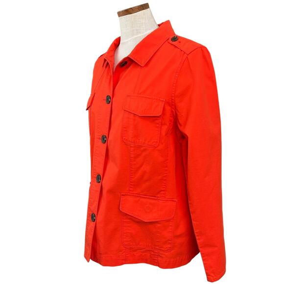 NWT Talbots Montauk Twill Jacket Size XL Petite Safari Utility Preppy Structured - Picture 10 of 13